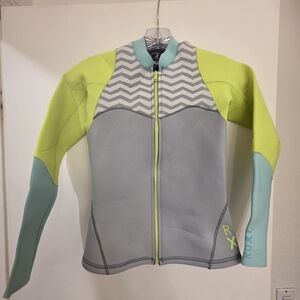 Roxy Black and Mint Wetsuit Jacket